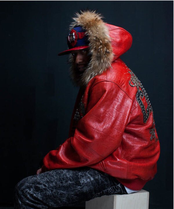 Chi Town Pelle Pelle Red Leather Jacket