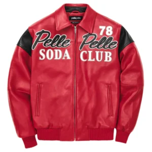 Pelle Pelle 1978 Soda Club Plush Red Jacket
