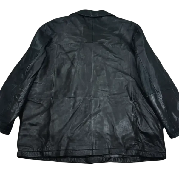 Pelle Pelle Black Buttoned Leather Coats