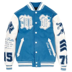 Pelle Pelle Blue Varsity Jacket
