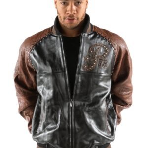 Pelle Pelle Brown Studded Leather Jacket