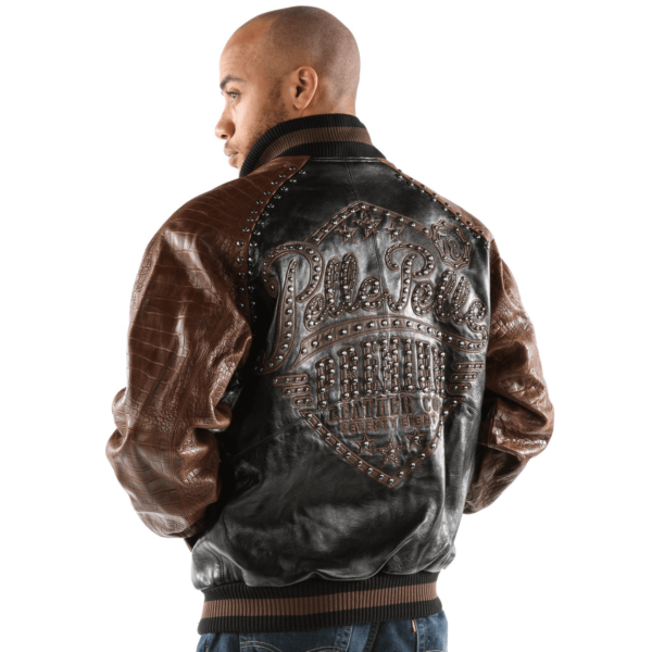 Pelle Pelle Brown Studded Leather Jackets