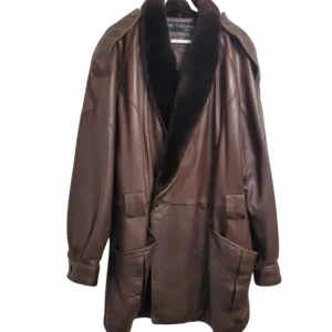 Pelle Pelle Marc Buchanan Brown Leather Coat