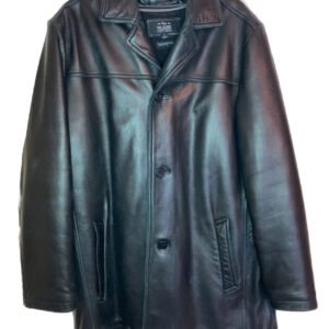 Pelle Pelle x Marc Buchanan Black Leather Coat