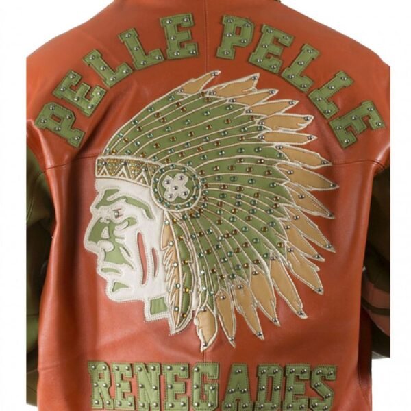 Pelle Pelle Mens Chief Keef Leather Green Jacket