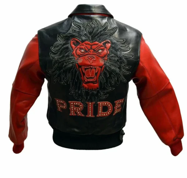 Pelle Pelle Pride Studded Red Leather Jacket