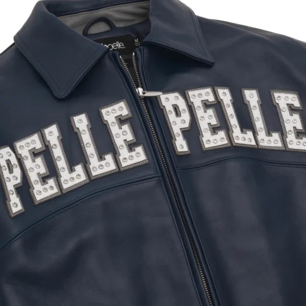 Pelle Pelle 1978 Soda Club Arches Navy Leather Jacket