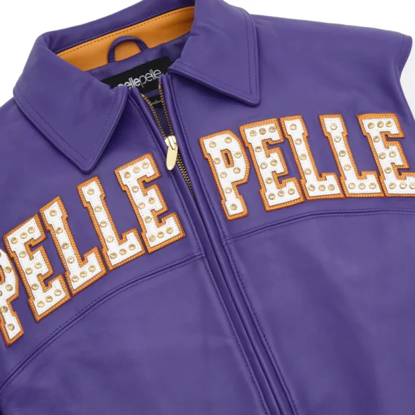 Pelle Pelle 1978 Soda Club Arches Purple Leather Jacket