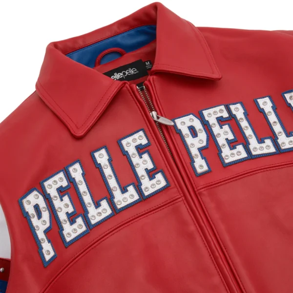 Pelle Pelle 1978 Soda Club Arches Red Leather Jacket