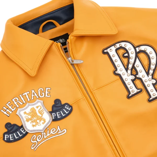 Pelle Pelle Soda Club Heritage Series Leather Yellow Jacket