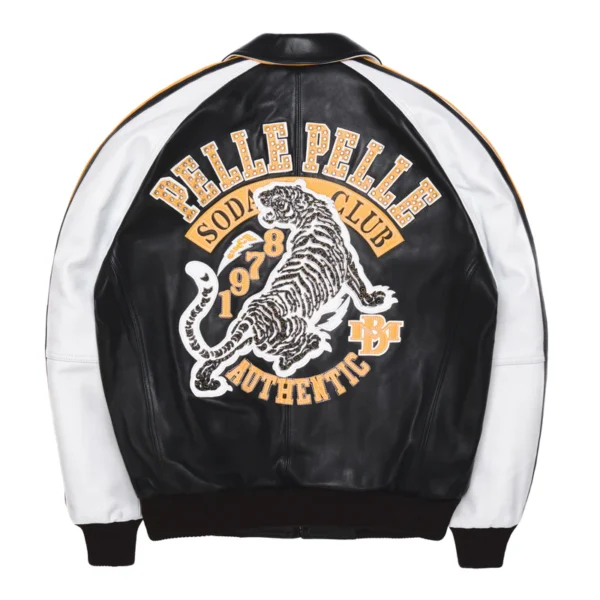 Pelle Pelle Soda Club Tiger Black Jackets