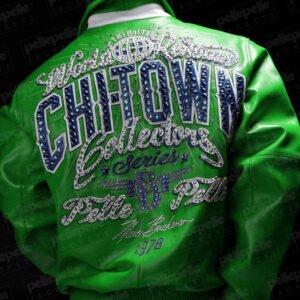 Pelle Pelle Chi Town Green Leather Jacket